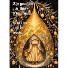 DUTCH LADY CHRISTMAS  GREETING CARD Whimsical Christmas 8